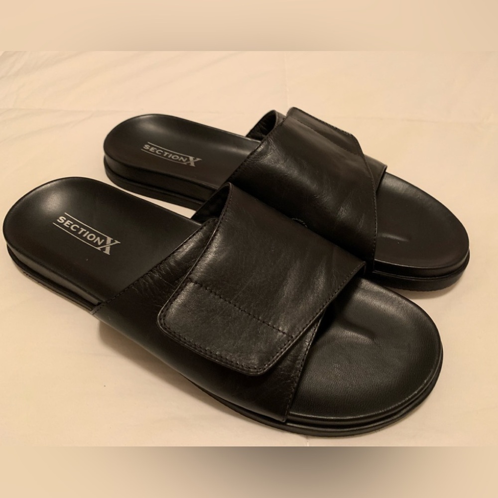 NWOB Section X Leather Slides